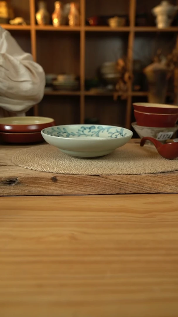 176手绘系列的钩藤葫芦盘1个