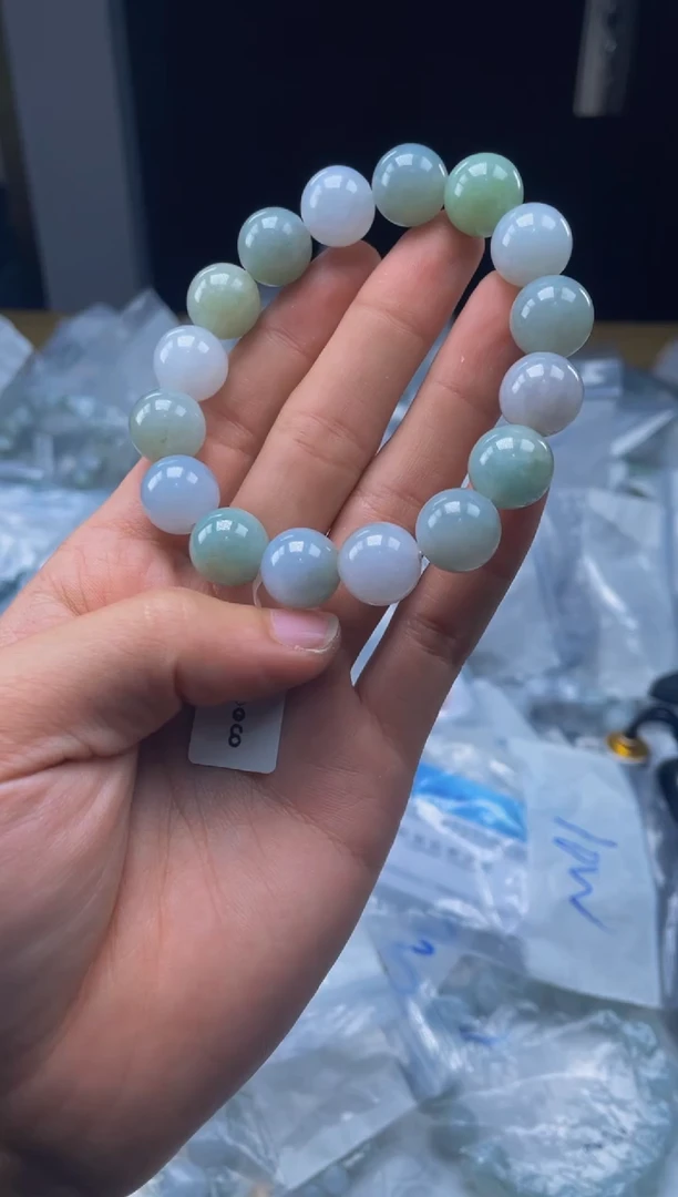 未镶嵌手链翡翠珠串