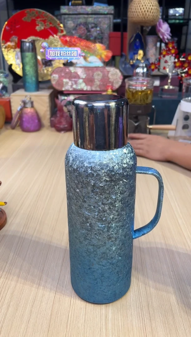 55大璐纯钛焖茶壶（渐变蓝）