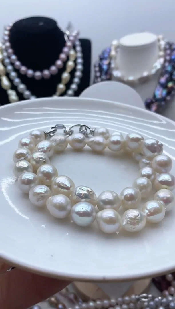 【闪购商品】淡水珍珠颈饰钛钢199