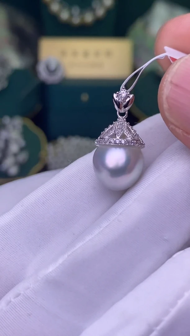 【闪购商品】海水珍珠颈饰银S925镶嵌11-12