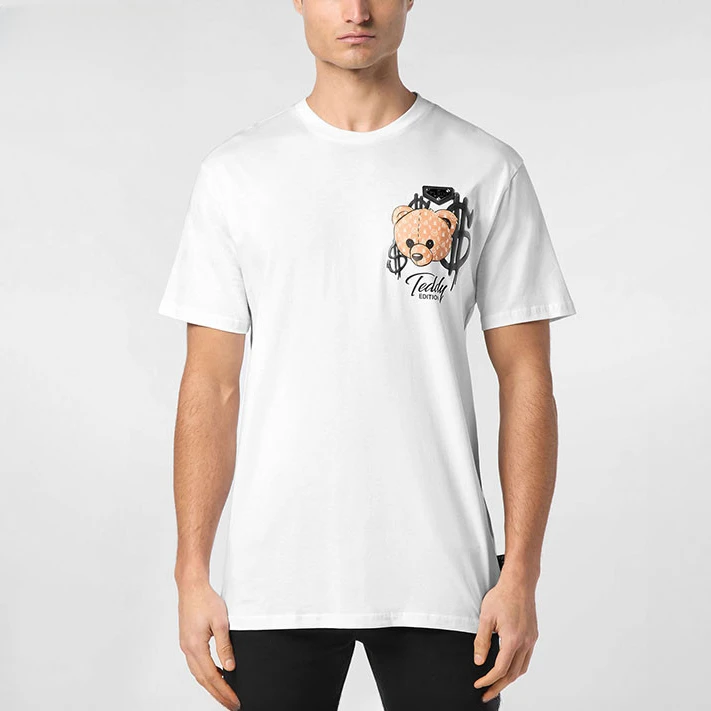 PHILIPP PLEIN 男士TEDDY BEAR圆领短袖T恤