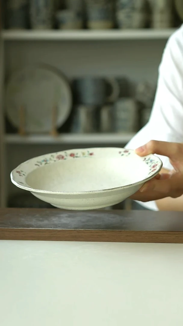 Hitable粉黛沙拉盘19.5cm@4-2@