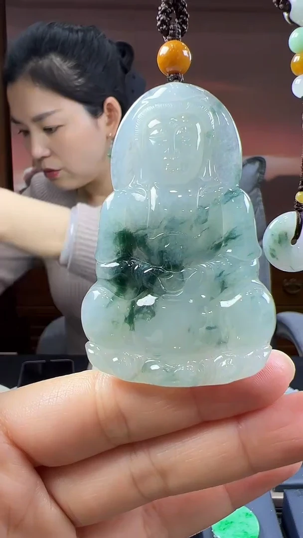 未镶嵌挂件翡翠观音