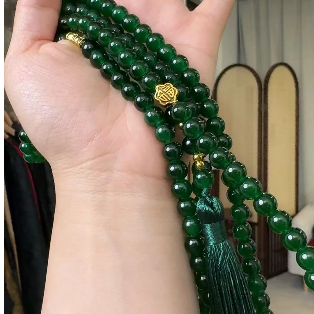 非金属玻璃项链 欣欣轻奢 百搭毛衣链非金属手串手链