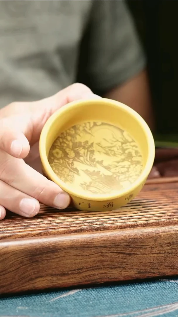 茶杯紫砂段泥普洱杯