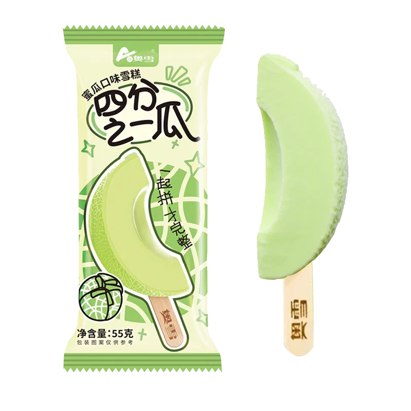 奥雪 四分之一瓜 蜜瓜口味雪糕55g网红雪糕