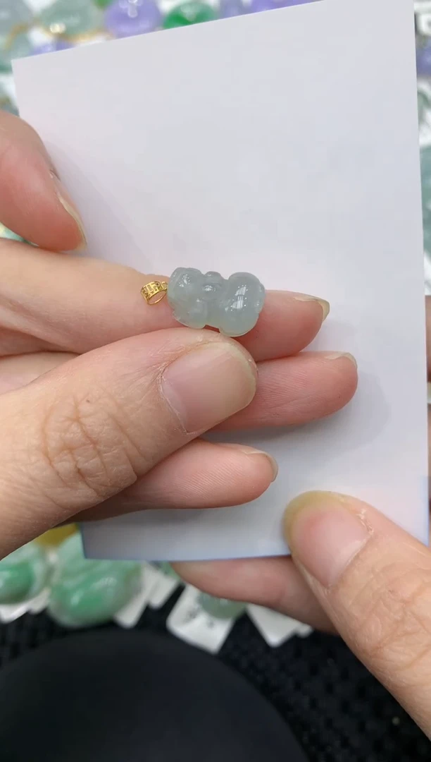 【闪购商品】翡翠颈饰18K金镶嵌11111111