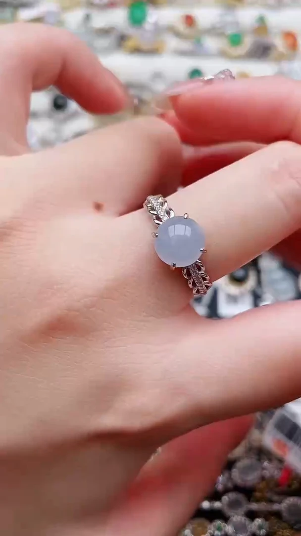 银S925镶嵌戒指翡翠20