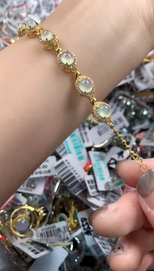 银S925镶嵌戒指翡翠999  8