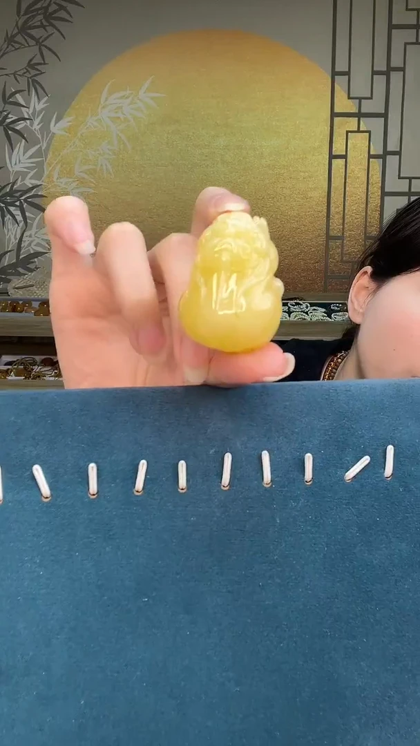 裸石琥珀未镶嵌拉环天然蜜蜡A3258