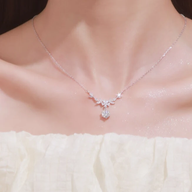 法蔻紫藤花项链女轻奢百搭双12圣诞节礼物送女友送老婆