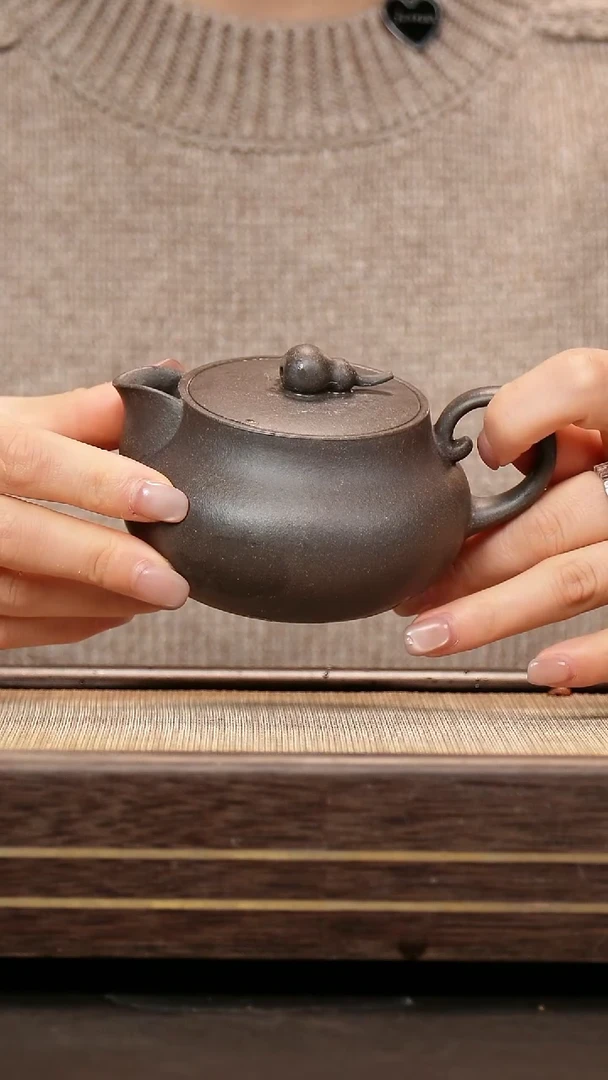 茶壶紫砂天青泥 葫芦壶