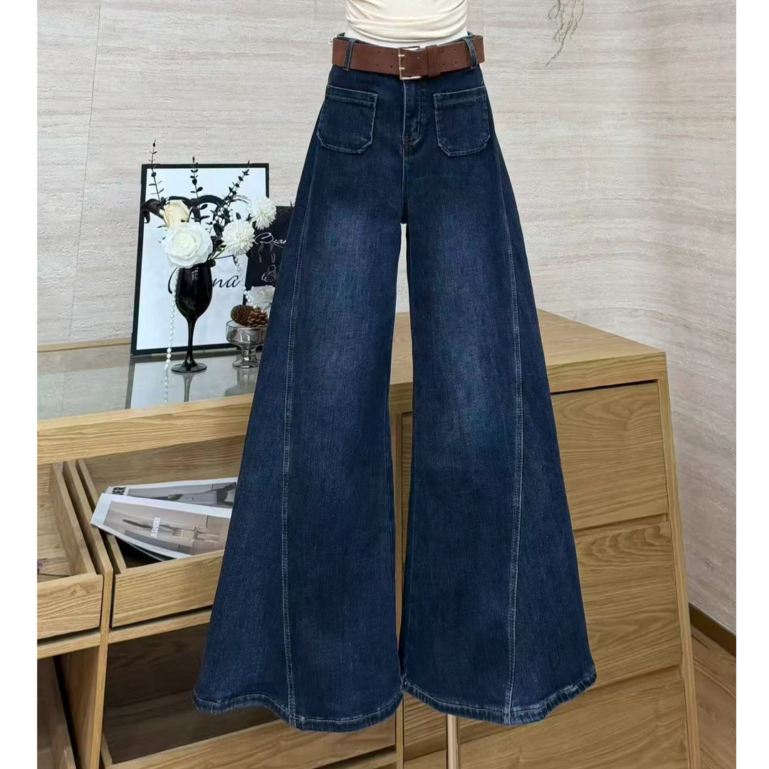 【显瘦神裤】慵懒松弛高级感垂感显瘦牛仔裤-3995