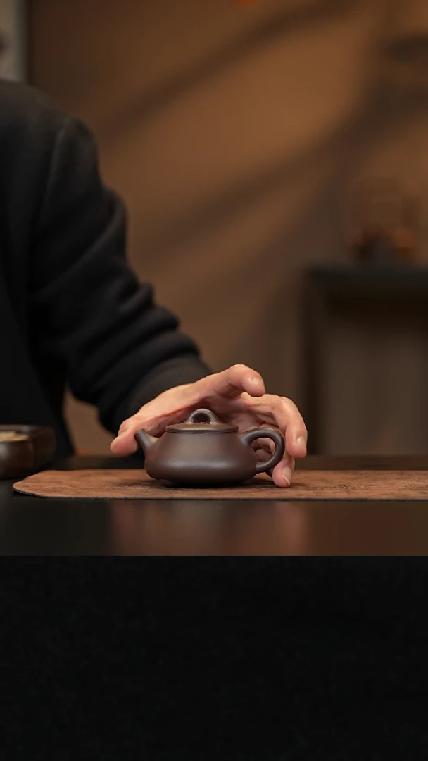 【闪购商品】紫砂茶壶允禾斋wqy 紫泥 小平盖石瓢