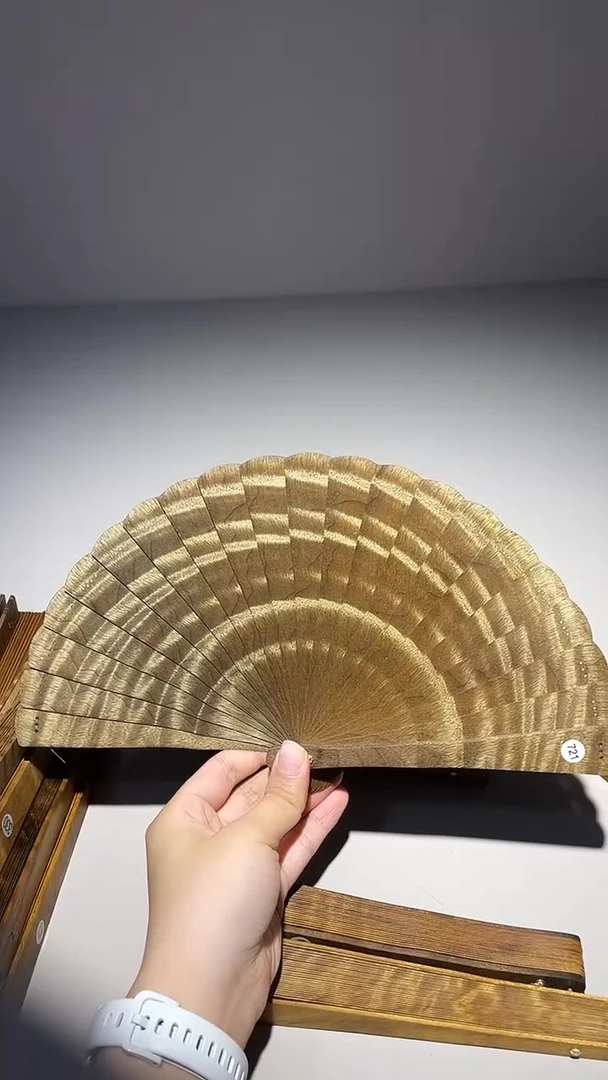 金丝楠16cm金丝楠木小叶桢楠扇721