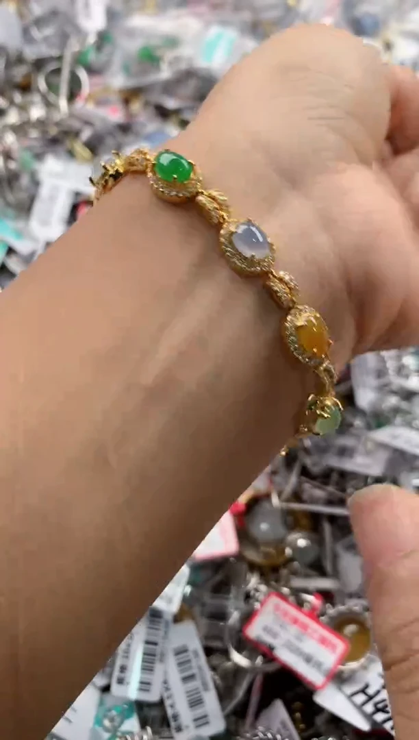 银S925镶嵌戒指翡翠333----4