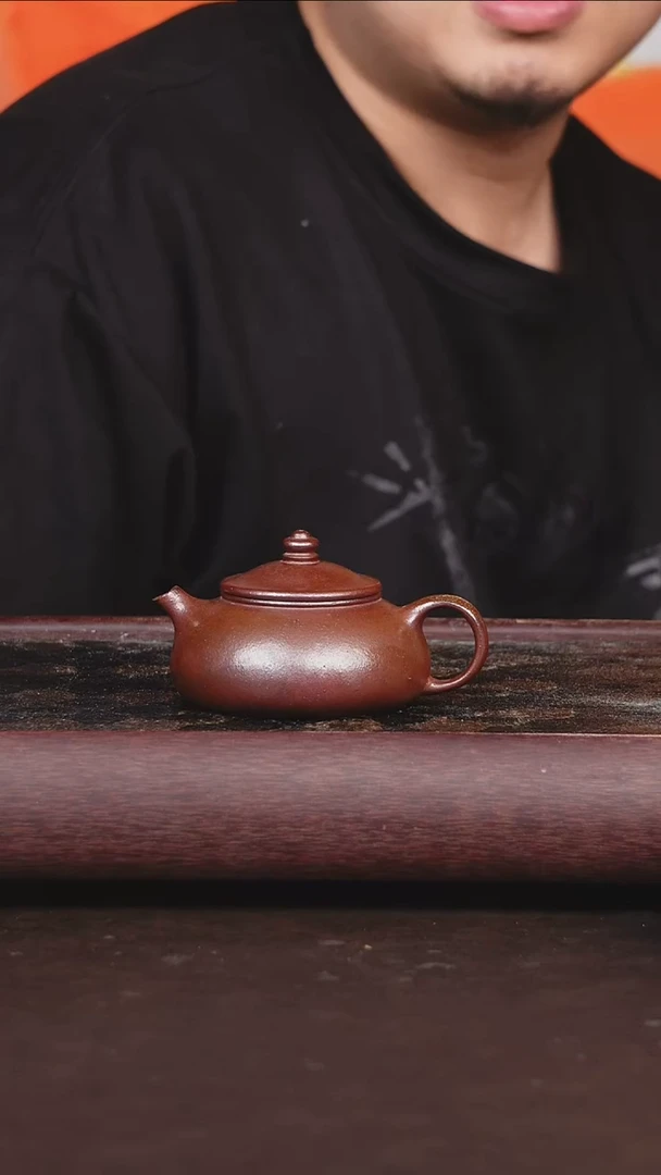 茶壶紫砂白**兮柴烧 寒江