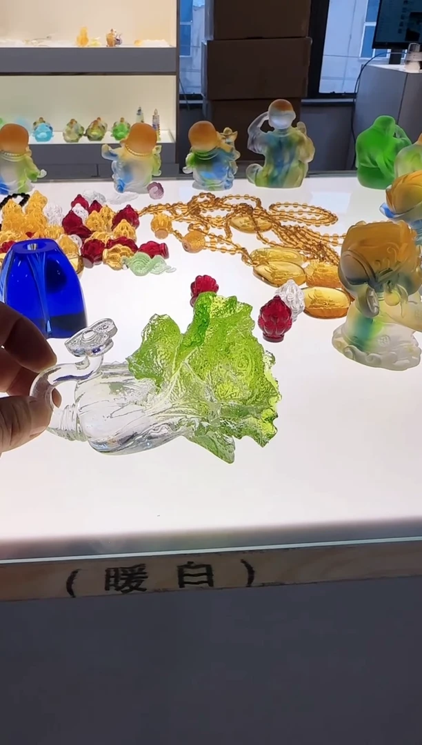 手工艺品琉璃如意百财