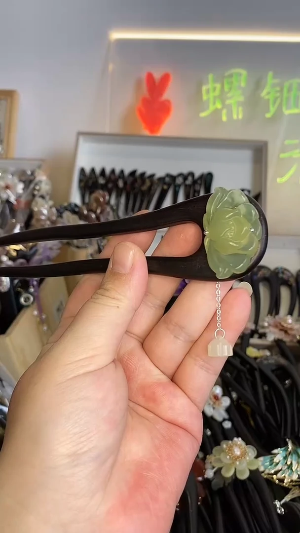 非金属木质15  美丽发簪