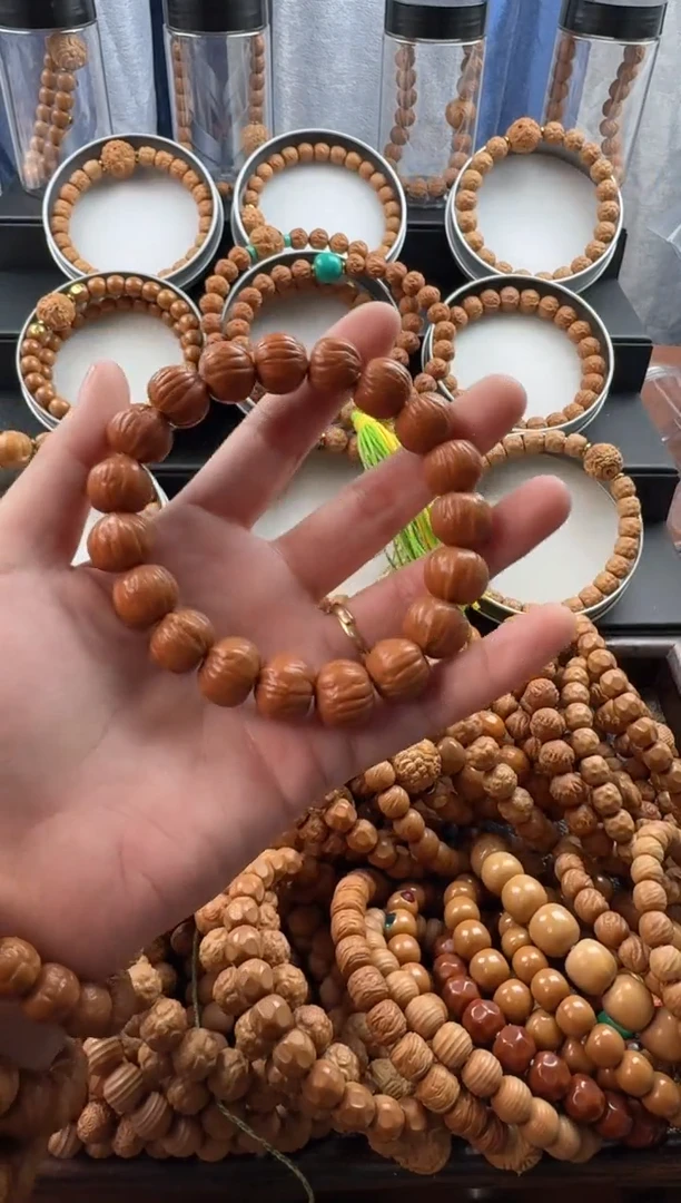 手串猴头核桃原皮单圈