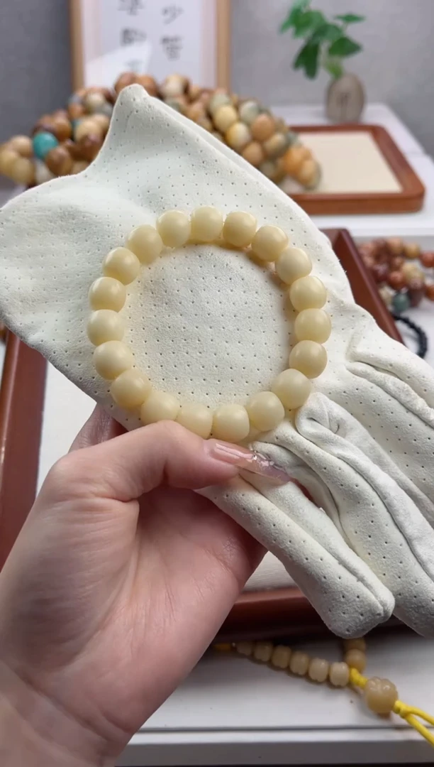 【闪购商品】菩提根/象牙果手串干磨酒桶11*12T12