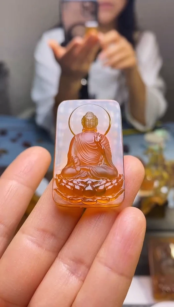 【闪购商品】琥珀颈饰未镶嵌SN11-68（大日如来）