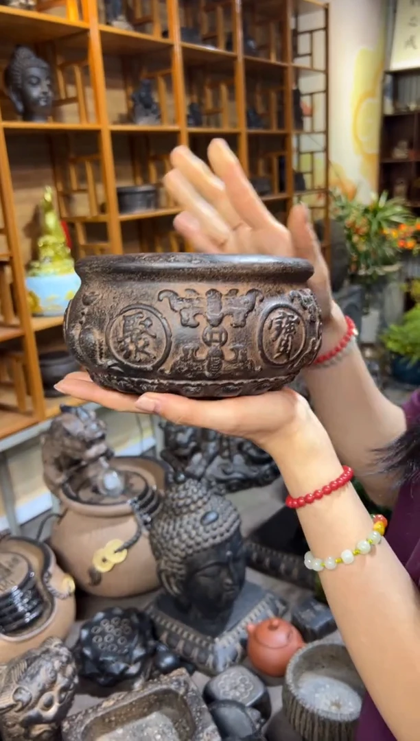 陶土【火山泥】聚宝盆