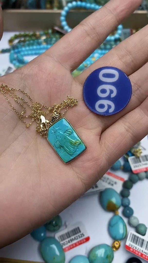 【闪购商品】绿松石项链合金项链990