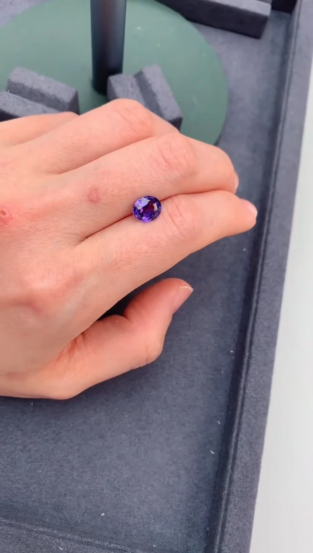 【闪购商品】蓝宝石裸石未镶嵌2ct 无烧紫蓝宝