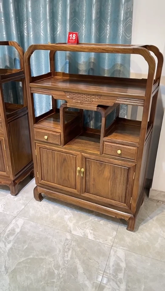 【闪购商品】黑酸枝木类成套家具茶水柜86*36*128