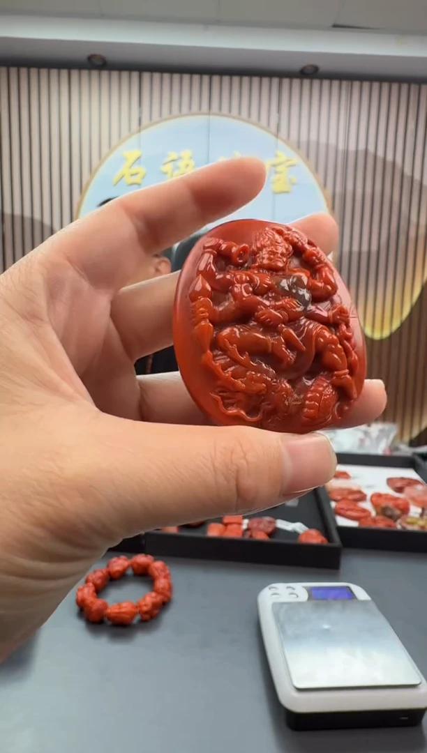 未镶嵌雕刻南红玛瑙063ZB1109产品一个