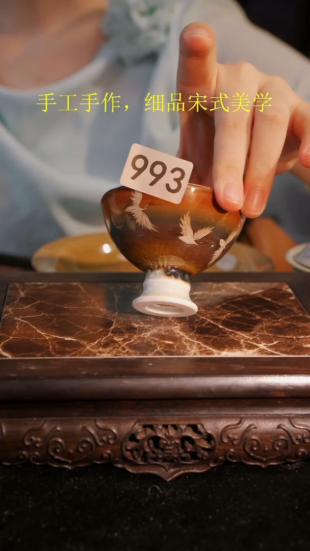 杯子等烟雨陶瓷手作主人杯993