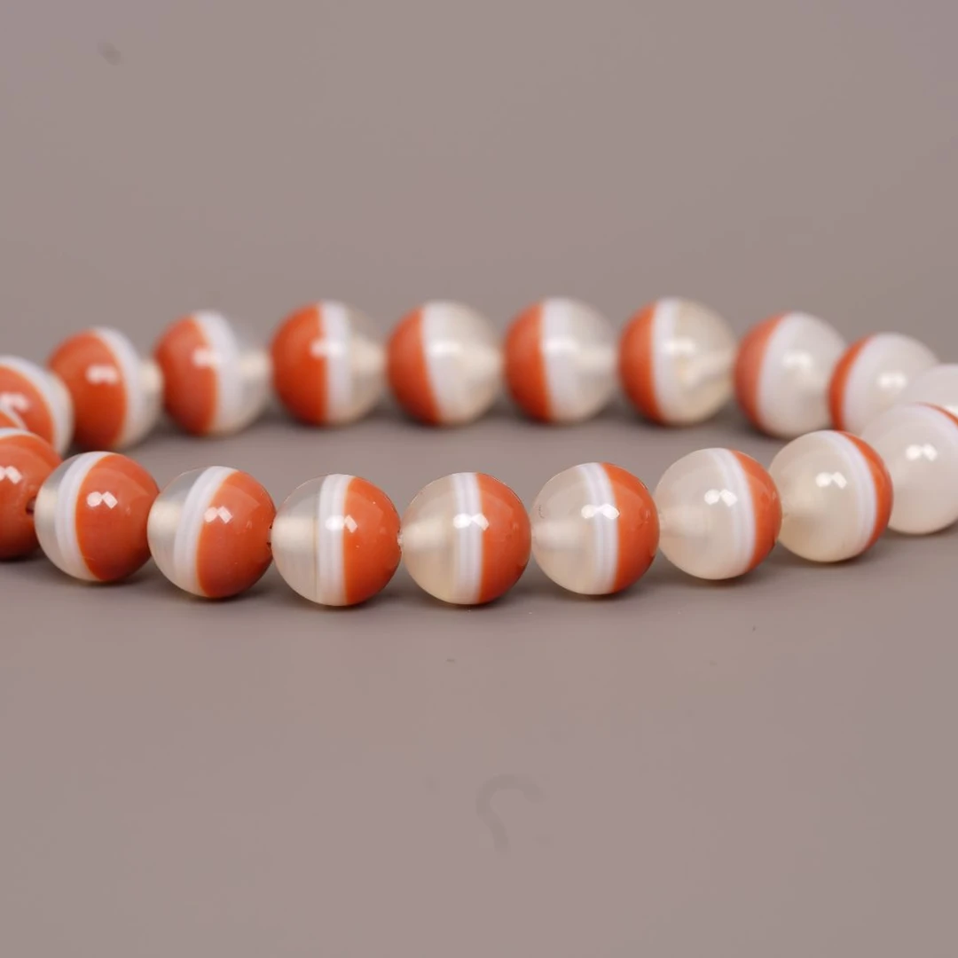 10mm一线药师玛瑙天地聚宝盆玛瑙手链
