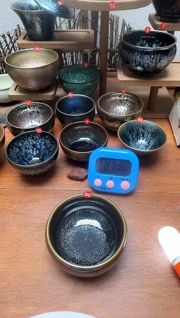 茶盏龙**海90号建盏杯子茶器