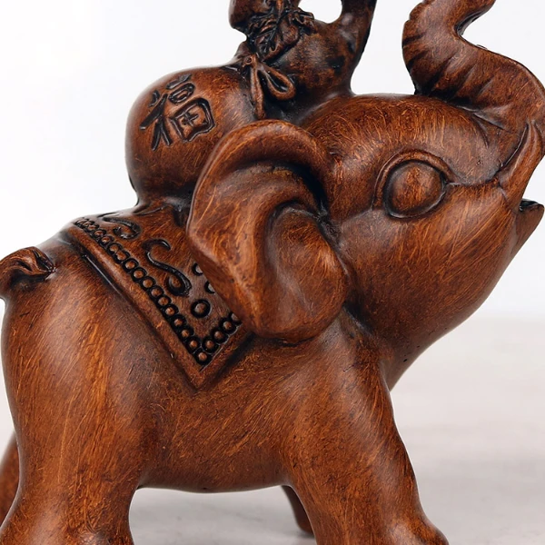 工厂搬迁吉祥大象新居乔迁贺礼家宅酒柜摆件随机发货长8cm高7cm