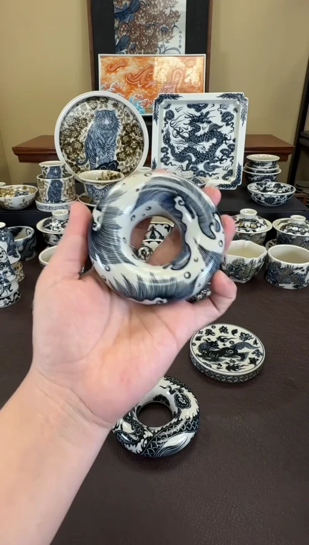 二号釉海浪纹甜甜圈