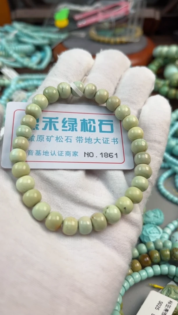 未镶嵌绿松石松石1861