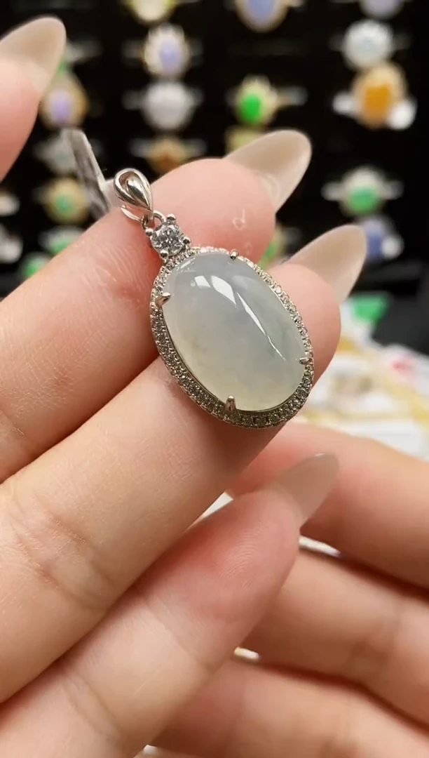 银S925镶嵌戒指翡翠0298