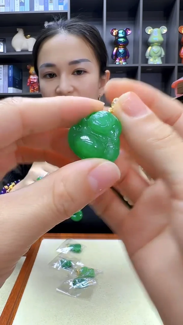 颈饰14K金镶嵌翡翠丹丹diy劲饰