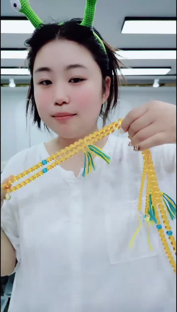 玛瑙/玉髓颈饰合金2057黄斜跨