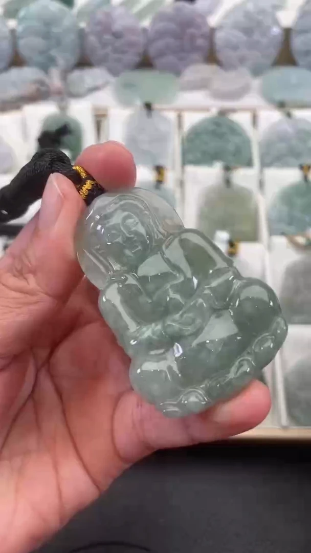 颈饰未镶嵌翡翠天然缅甸翡翠A货363