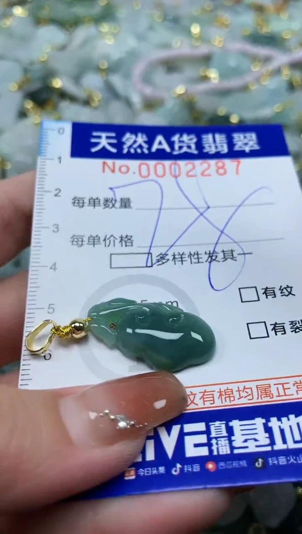 颈饰未镶嵌翡翠天然A货翡翠