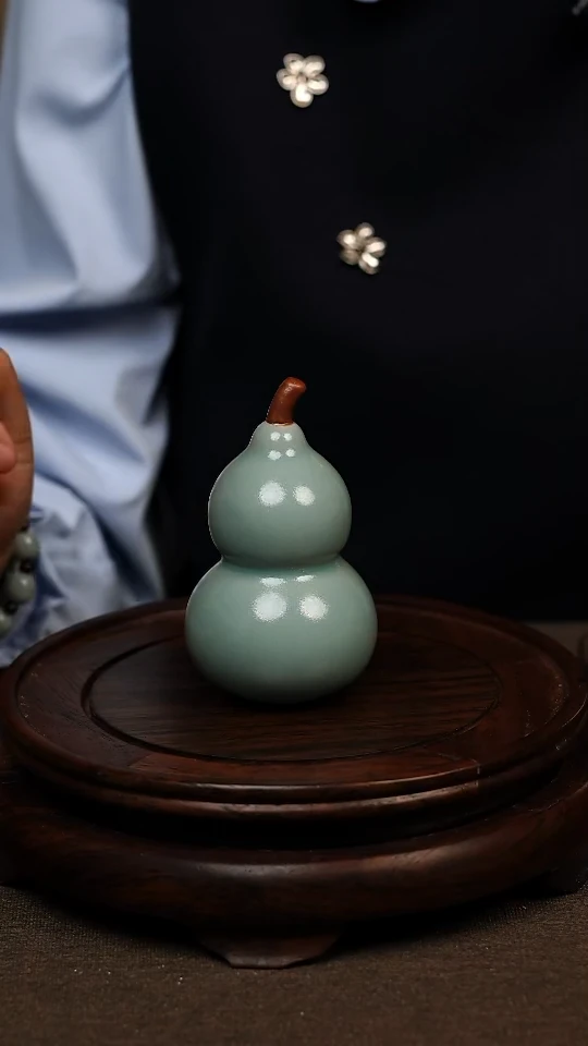 瓷片仿古釉 茶宠 宝葫芦 不带礼盒