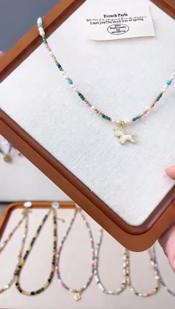 石英质玉钛钢项链5号