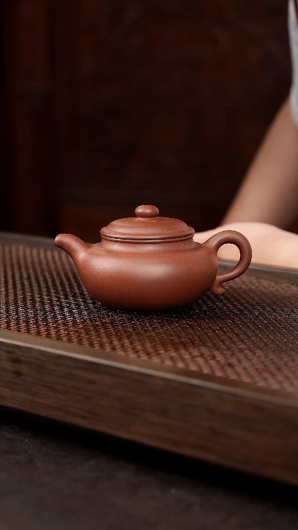 茶壶紫砂底槽清仿古【带矿标证书】