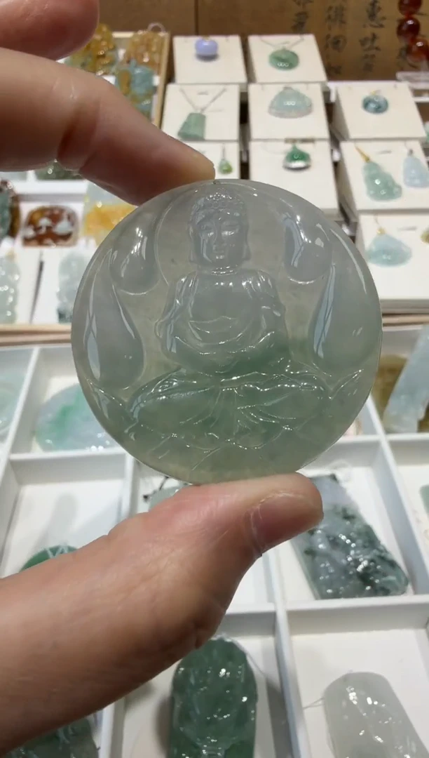 翡翠挂件未镶嵌A货翡翠多样性孤品