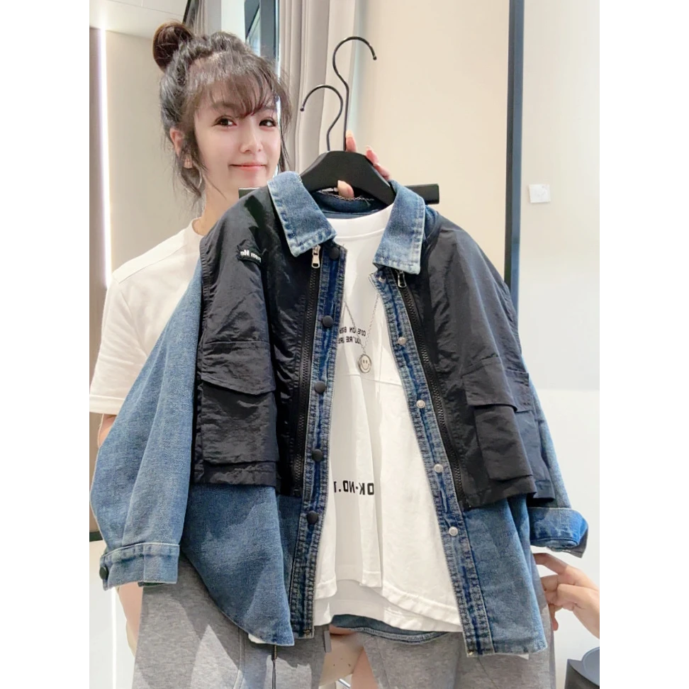 男童牛仔真两件衬衫外套秋装2025新款儿童秋季衬衣炸街时髦春秋款