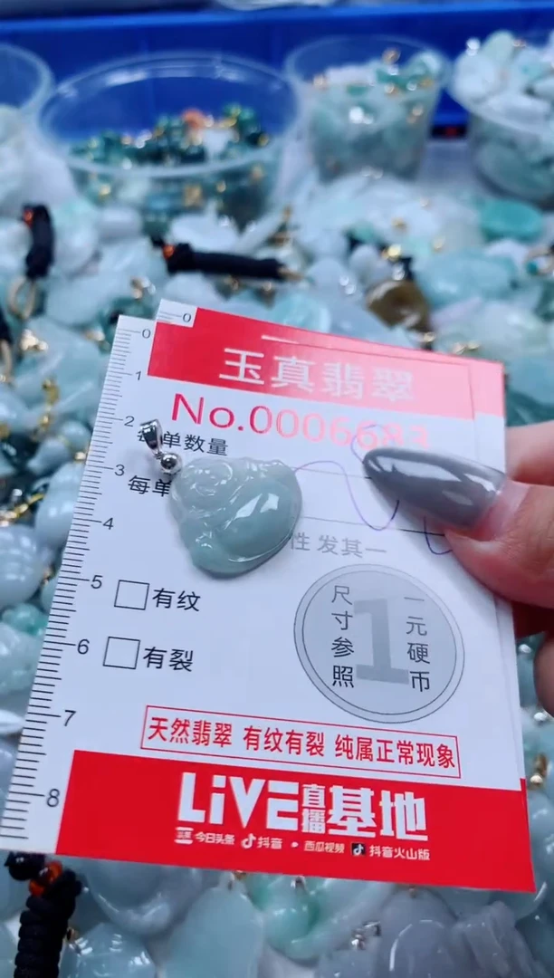 吊坠(不含链)未镶嵌翡翠6683