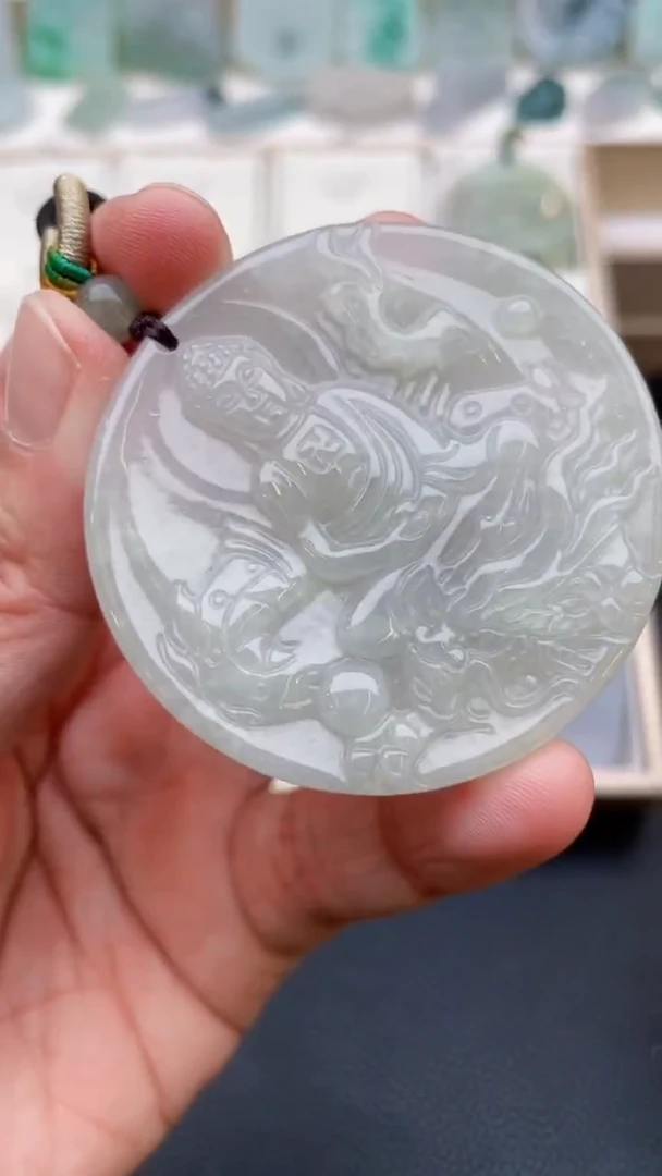 颈饰未镶嵌翡翠天然缅甸翡翠A货396